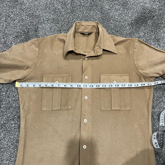 DaVinci tan button up shirt women’s - Picture 7 of 7